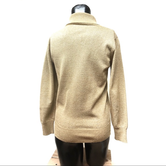 Pickett & Smith Gold Turtleneck Sweater - Picture 4 of 5